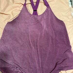 Nike Dri-FIT Heathered Purple Top